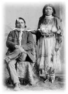 Chief John Miller and his wife. Courtesy, Alma Stiles.