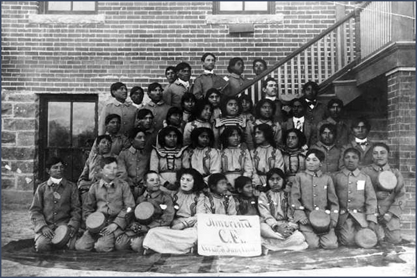 Ute boarding school. Courtesy Denver Public Library, Western History Collection, X-30667.