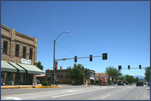 Main St., Cortez, 2008. Photo by Joyce Alexander; copyright Crow Canyon Archaeological Center.