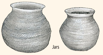 Pueblo III corrugated gray ware pottery.